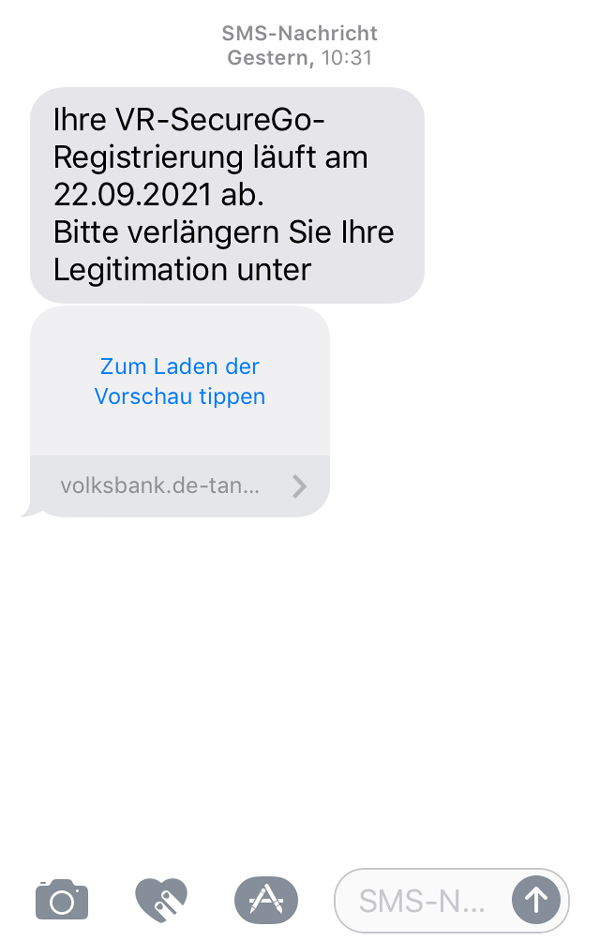 Phishing-Mail SecureGo