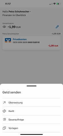 Schritt 1: Anmelden für "Kwitt"