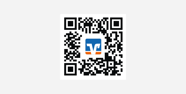 QR-Code: Download der neuen VR Banking App für Android und iOS