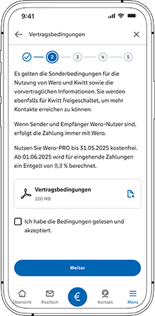 Wero: Vertragsbedingungen
