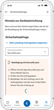 Wero: Sicherheitsabfrage