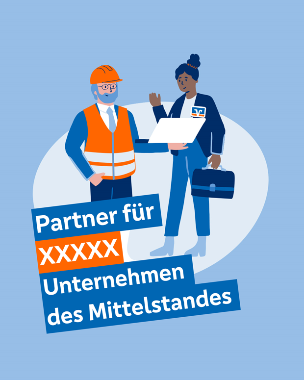 Illustration mit der Anzahl der betreuten Unternehmen des Mittelstandes