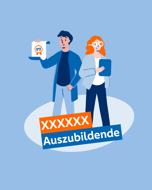 Illustration mit Anzahl der Auszubildenden