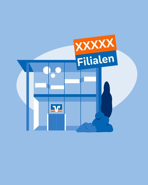 Illustration mit Anzahl der Filialen