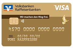 Visa Karte, Motiv "Gold"
